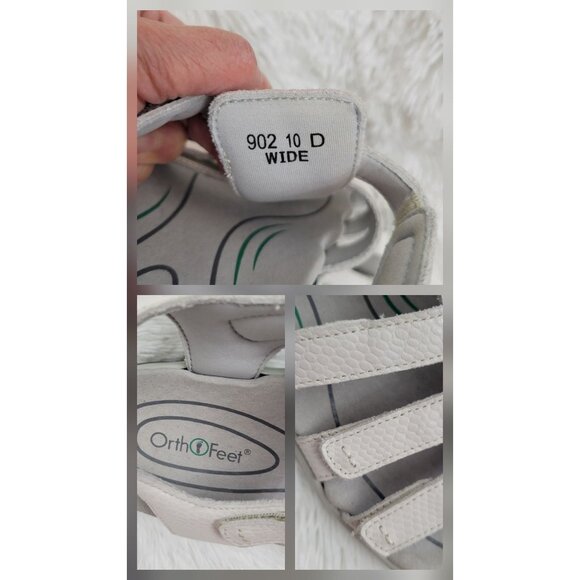 OrthoFeet Amalfi Women's Orthopedic Gladiator Padded Straps US 10 D Wide - Picture 2 of 9